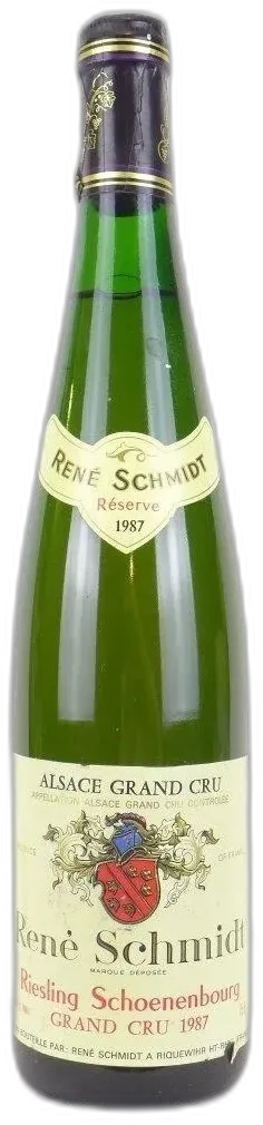 photo Riesling René Schmidt Grand Cru Schoenenbourg