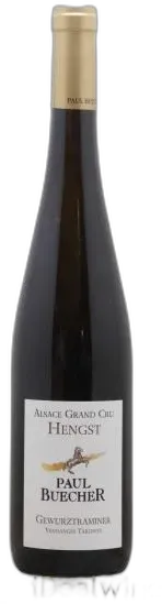 photo Alsace Gewurztraminer Grand Cru Hengst Vendanges Tardives Domaine Buecher 2018