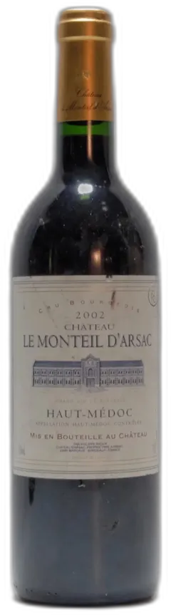 photo du vin 2002 Château le Monteil d’Arsac, Haut-Médoc