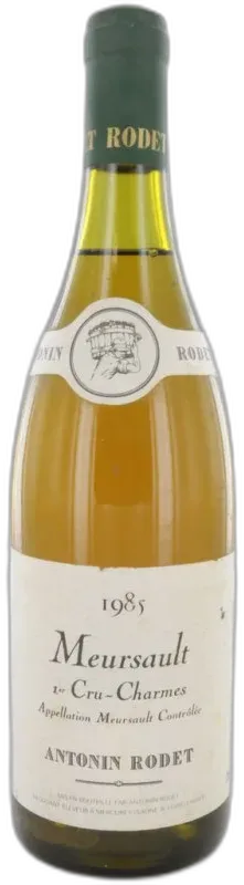 photo Meursault 1er Cru Charmes 1985 Antonin Rodet