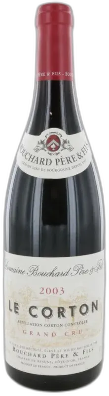 photo Corton Grand Cru 2003 Bouchard Père et Fils