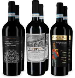 photo du vin Montepulciano d’Abruzzo Dans un Assortiment Découverte