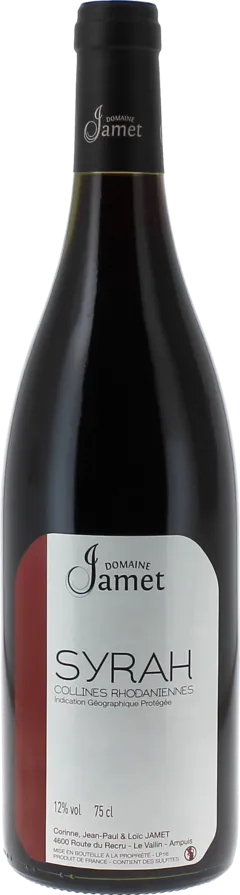 photo Jamet Syrah Igp 2022