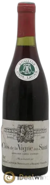 photo Corton Grand Cru Clos de la Vigne Aux Saints