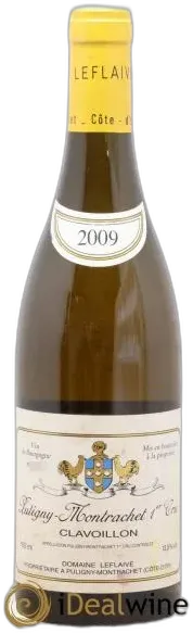 photo Puligny-Montrachet 1er Cru Clavoillon Leflaive 2009