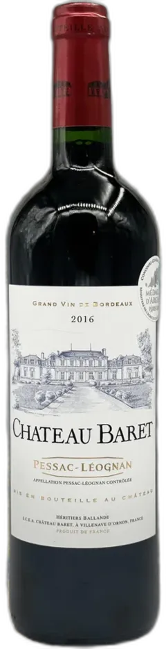 photo Château Baret 2016 Vin de Pessac-Léognan