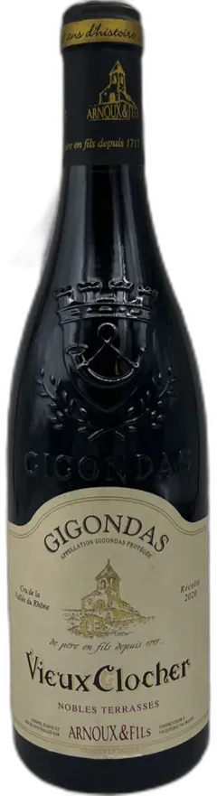 photo Vieux Clocher Nobles Terrasses 2020 Vin de Gigondas