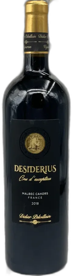 photo Didier Pelvillain Desiderius 2018 Vin de Cahors