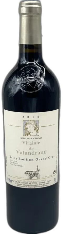 photo Château Valandraud Virginie de Valandraud 2016 Vin de Saint-Emilion Grand Cru