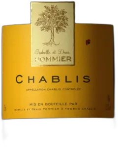 photo Chablis 2022 Domaine Pommier