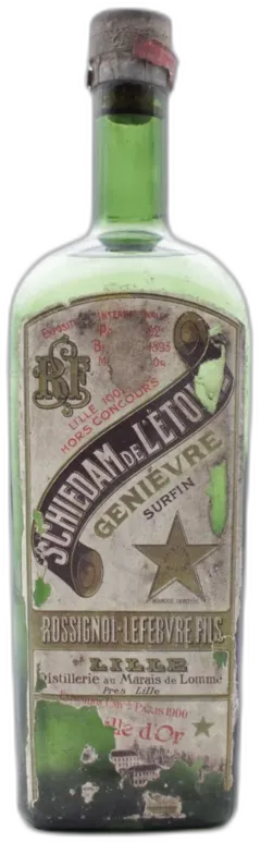 photo du vin Schiedam de l’Étoile Genièvre Rossignol Lefebvre Circa 1920