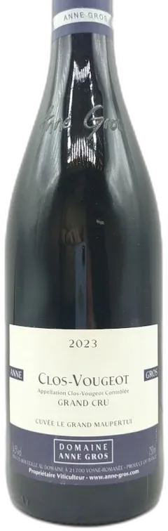 photo du vin Clos Vougeot Grand Cru Anne Gros le Grand Maupertui