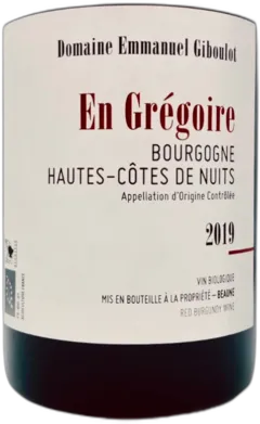 photo Rouge Bourgogne Hautes-Côtes de Nuits en Grégoire