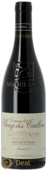 photo Vacqueyras Floureto le Sang des Cailloux 2022