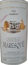 photo Château Maresque Prunelard Rouge