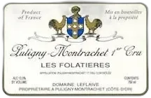 photo Puligny-Montrachet 1er Cru les Folatières