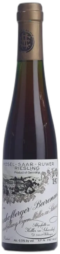 image du vin Scharzhofberger Riesling Beerenauslese