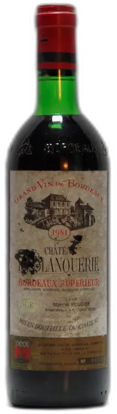 illustration du vin 1981 Château la Blanquerie