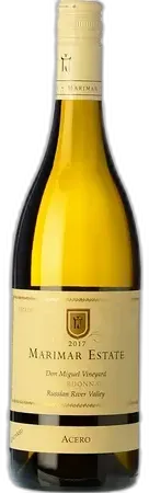 vue du vin Marimar Estate Acero Chardonnay