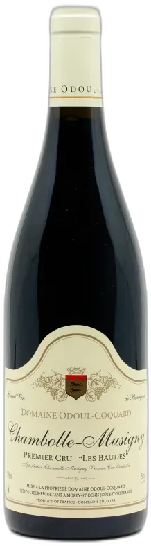 vue du vin Odoul Coquard Chambolle Musigny 1er Cru les Baudes