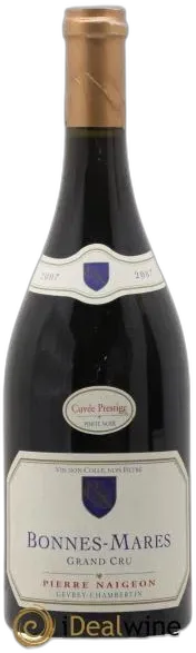 photo Bonnes-Mares Grand Cru Cuvée Prestige Pierre Naigeon 2007