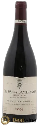 photo Clos des Lambrays Grand Cru Domaine des Lambrays 2001
