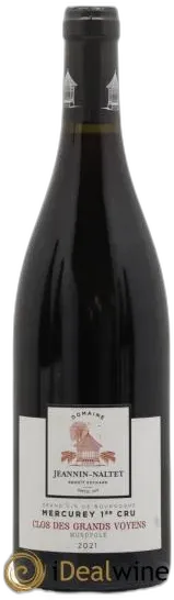 photo Mercurey 1er Cru Clos des Grands Voyens Jeannin Naltet