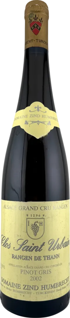 photo du vin Alsace Pinot Gris Grand Cru Rangen de Thann "Clos Saint Urbain
