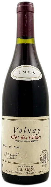 illustration du vin Jean-Baptiste Béjot Volnay 1er Cru Clos des Chênes