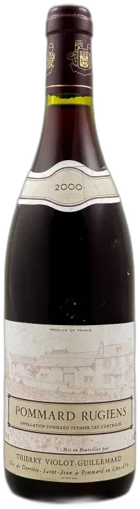 vue du vin Thierry Violot-Guillemard Pommard 1er Cru Rugiens