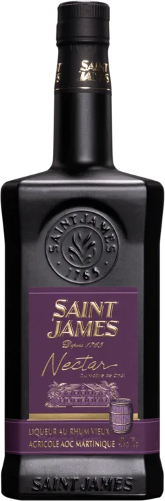 capture du vin Saint James Liqueur de Rhum Vieux de Martinique "Nectar du Maître de Chai