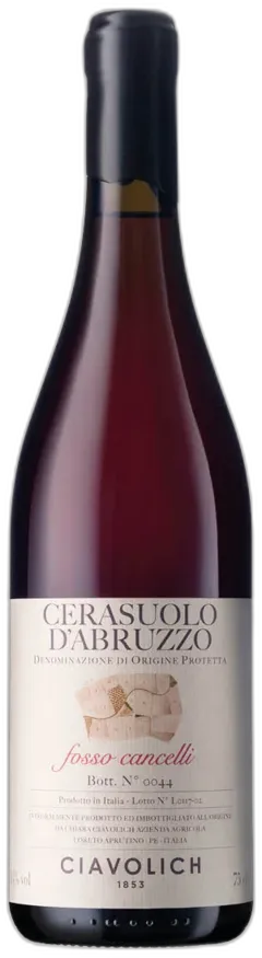 image du vin Cerasuolo d’Abruzzo Dop Fosso Cancelli Ciavolich 2022