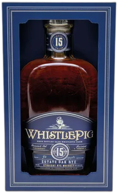aperçu du vin Estate Oak Rye Whiskey Aged 15 Years Whistlepig