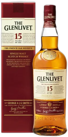 image du vin Single Malt Scotch 15 Years of Age French Oak Reserve The Glenlivet