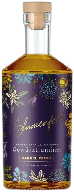 illustration du vin Grappa Barricata Riserva Gewürztraminer Barrel Proof Blumenfeld