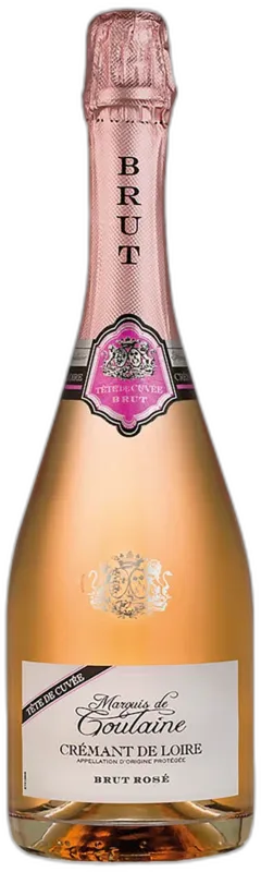 aperçu du vin Crémant de Loire Aoc Brut Rosé Marquis de Goulaine