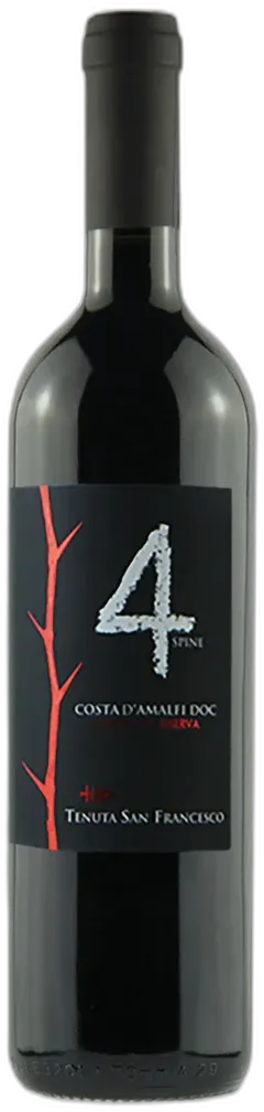 photo du vin Costa d’Amalfi Doc Tramonti Rosso Riserva 4 Spine Tenuta San Francesco 2020