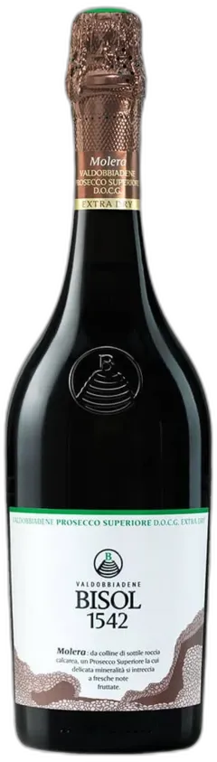 aperçu du vin Valdobbiadene Prosecco Superiore Docg Extra Dry Molera Bisol 1542
