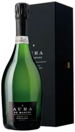 photos du vin Aoc Grand Cru Bouzy Brut Blanc de Noirs Aura de Marius Delavenne 2014