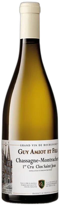 vue du vin Chassagne-Montrachet Aoc 1er Cru Clos Saint Jean Domaine Amiot Guy et Fils 2021