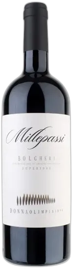 vue du vin Bolgheri Superiore Doc Millepassi Donna Olimpia 2021