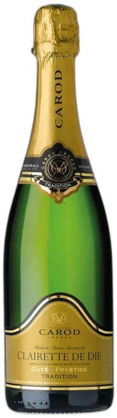 vue du vin Clairette de Die Aoc Doux Cuvée Prestige Tradition Caves Carod