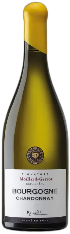 vue du vin Bourgogne Aop Chardonnay Cuvée Signature Maison Moillard 2022