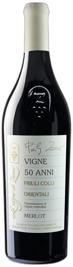 vue du vin Friuli Colli Orientali Doc Merlot Vigne 50 Anni le Vigne di Zamò 2020