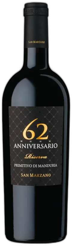 photo Primitivo di Manduria Riserva Anniversario 62 San Marzano 2019