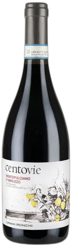 photo du vin Montepulciano d’Abruzzo Doc Centovie Umani Ronchi 2019