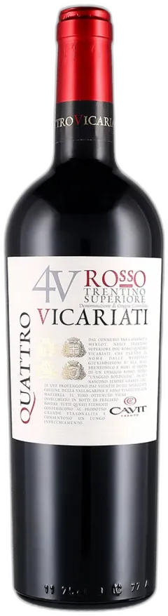 photo du vin Trentino Superiore Doc Rosso Quattro Vicariati Cavit 2021
