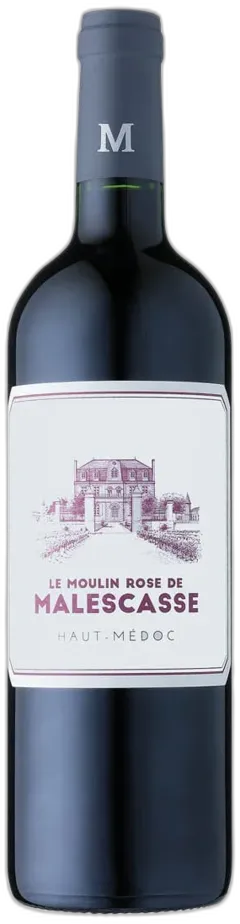vue du vin Haut-Médoc Aoc le Moulin Rose Château Malescasse 2021