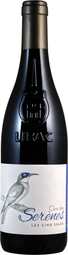 photo du vin Lirac Clos des Serènes les Cinq Seaux Rouge 2021