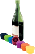 photo 2 Bouchons a Vin Couleur Silicone Wine Stopper 109 503 00 Pulltex